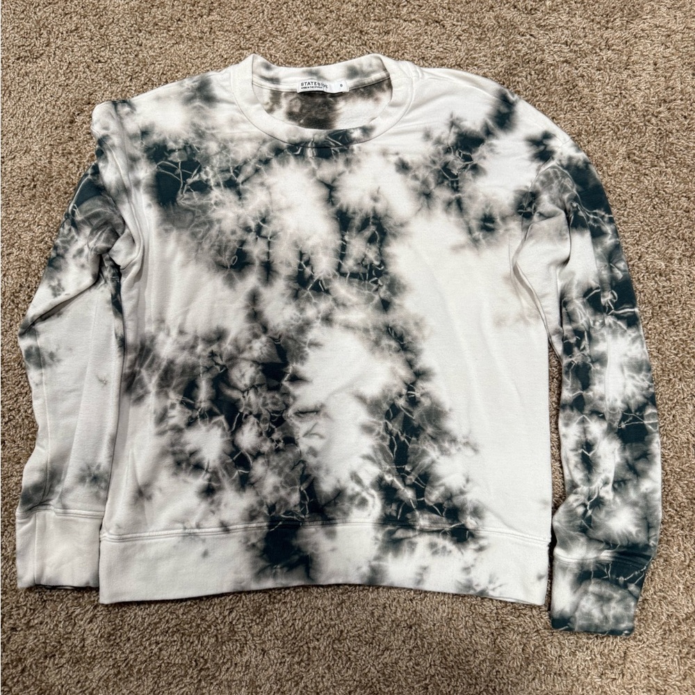 Anthropologie Stateside Tie-Dye Sweater - Black and White